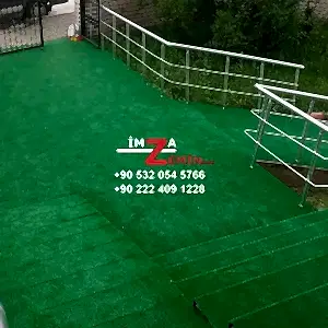 7mm Çim Halı Merdiven Döşeme