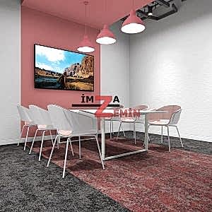 Alternative view of Antrasit Karo Ofis ve Otel Halısı Tulip Renkli